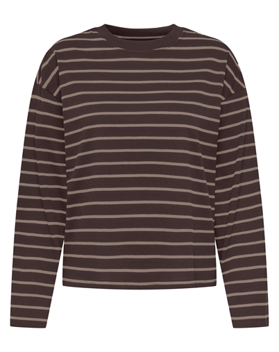 Only - ONLHappy Stripe T-shirt - Coffee Bean